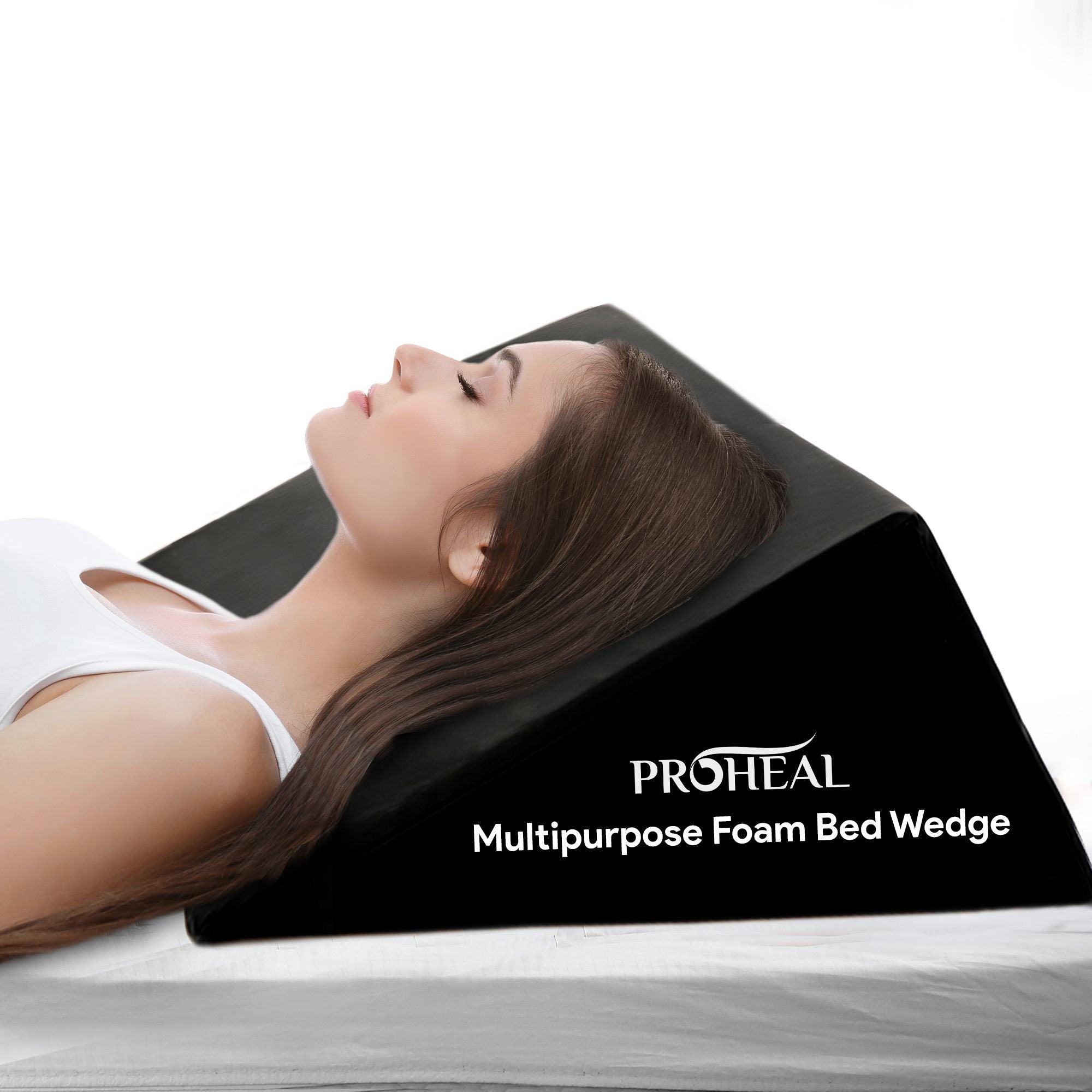 Wedge Pillows for Sleeping - Multipurpose Memory Foam Bed Support