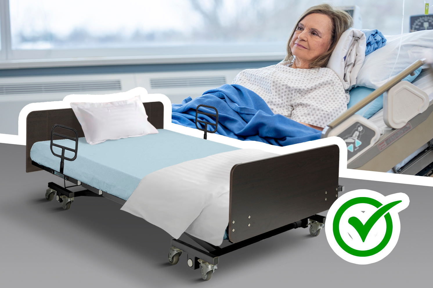adjustable vs manual hospital beds