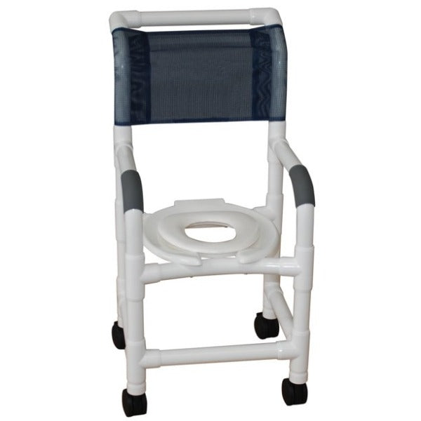 MJM International Small Adult/Pediatric PVC Shower Chair w/ Seat Reducer