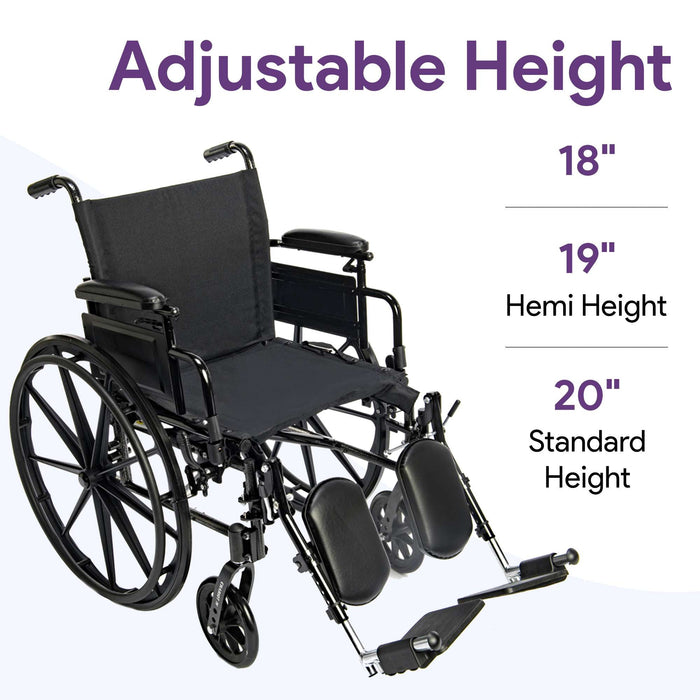 K4 Lightweight Wheelchair with Aluminum Frame