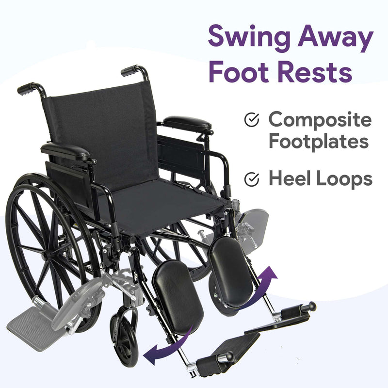 K4 Lightweight Wheelchair with Aluminum Frame