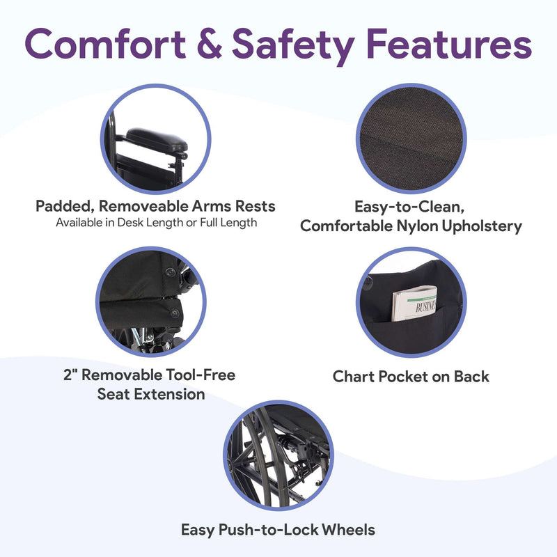 K4 Lightweight Wheelchair with Aluminum Frame