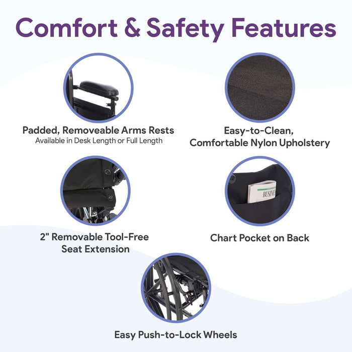 K4 Lightweight Wheelchair with Aluminum Frame