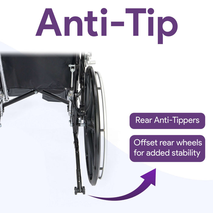 K4 High Back Reclining Wheelchair with Removable Desk Arms and Elevating Legrests