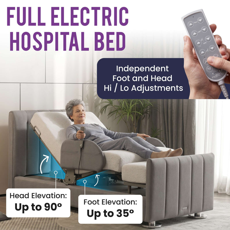 Rotating Hospital Bed, Full Electric Sit To Stand Lift Medical Bed