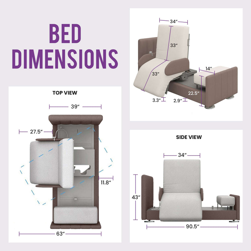 Rotating Hospital Bed, Full Electric Sit To Stand Lift Medical Bed