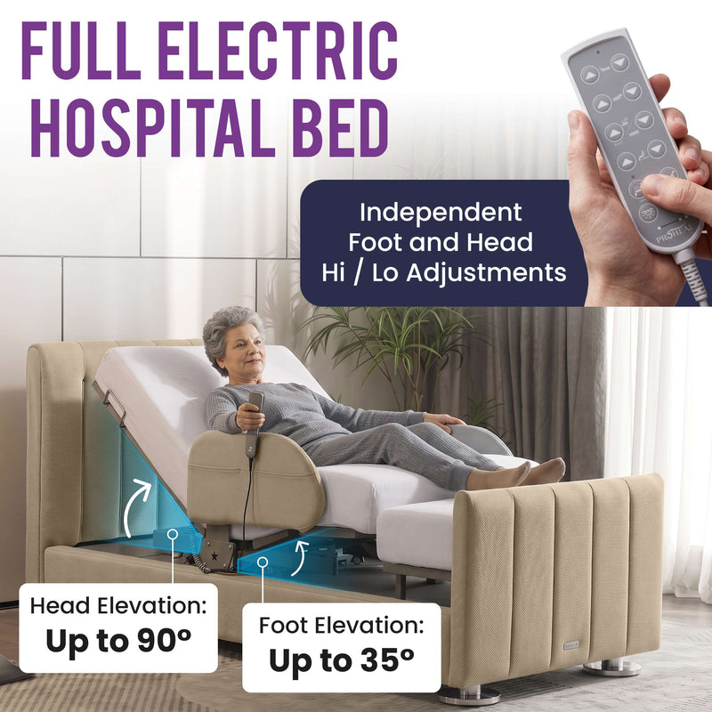 Rotating Hospital Bed, Full Electric Sit To Stand Lift Medical Bed