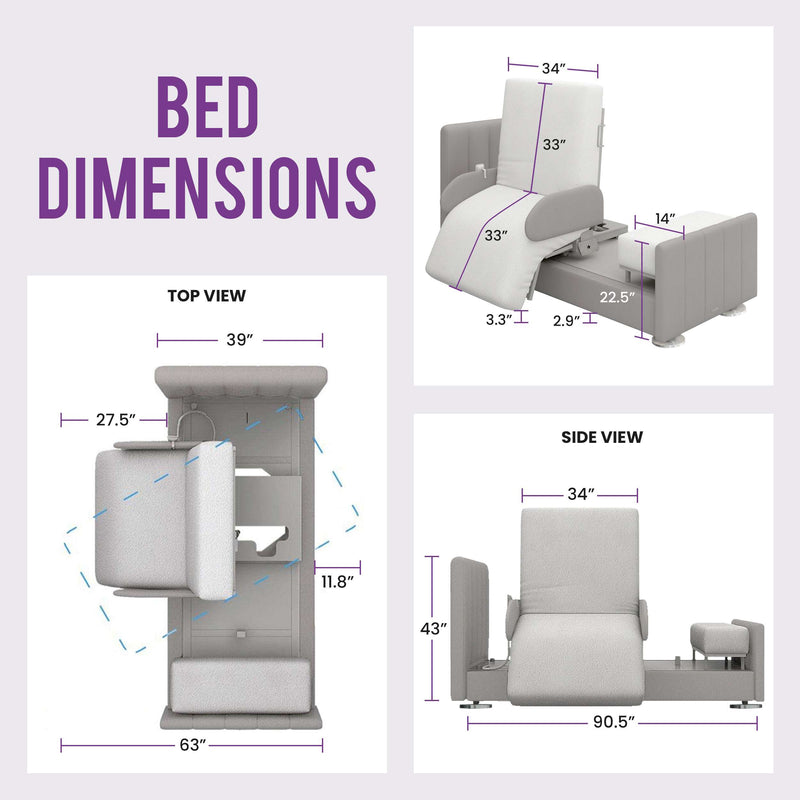 Rotating Hospital Bed, Full Electric Sit To Stand Lift Medical Bed