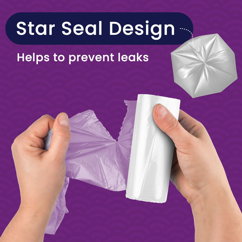 Medium-Large Trash Liners - 12-16 Gallon, 250 Count - 17 Micron