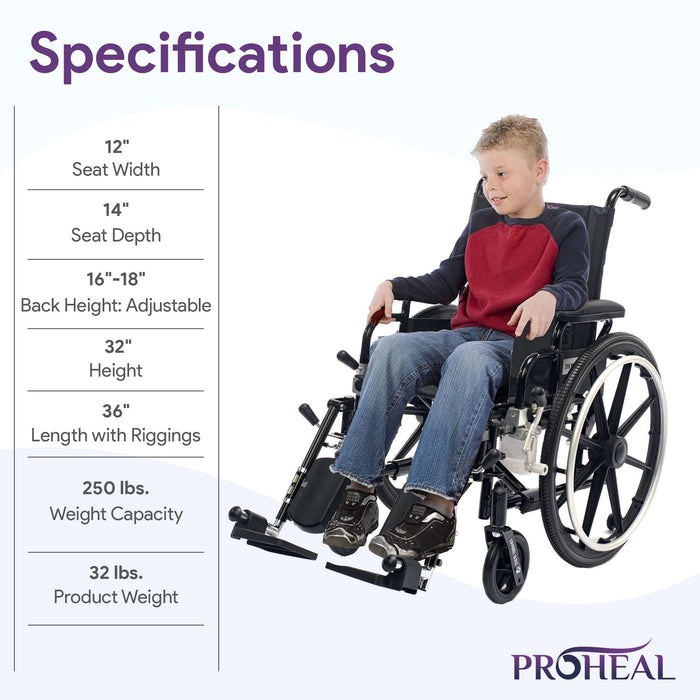 Pediatric Wheelchair with Anti-Tippers