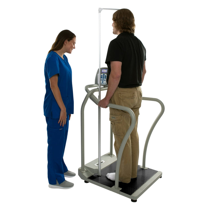 Digital Platform Scale with Handrails, Height Rod & Pelstar Wireless