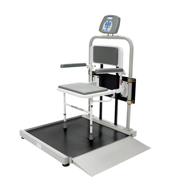 Digital Wheelchair Ramp Scale with Fold Away Seat