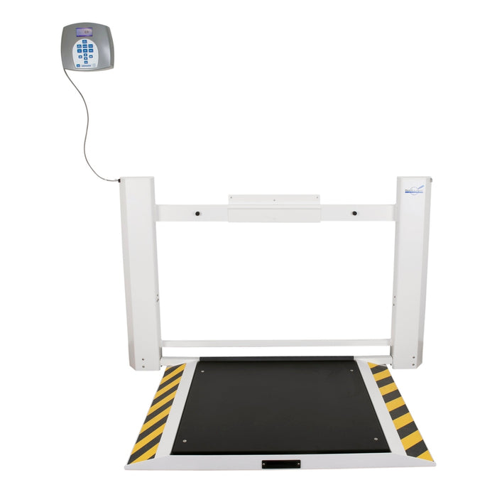 Antimicrobial Wall-Mounted Fold-Up Wheelchair Scale