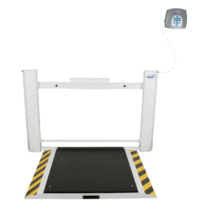 Antimicrobial Wall-Mounted Fold-Up Wheelchair Scale