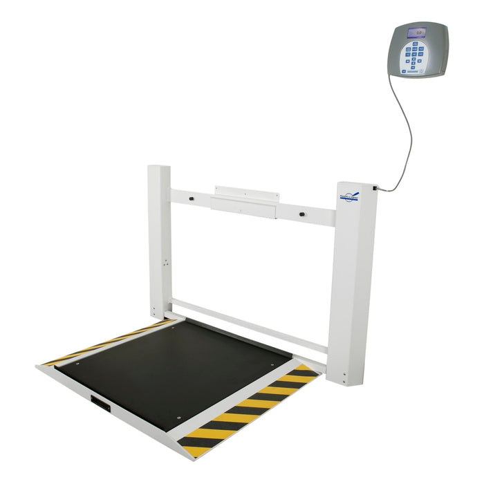 Antimicrobial Wall-Mounted Fold-Up Wheelchair Scale