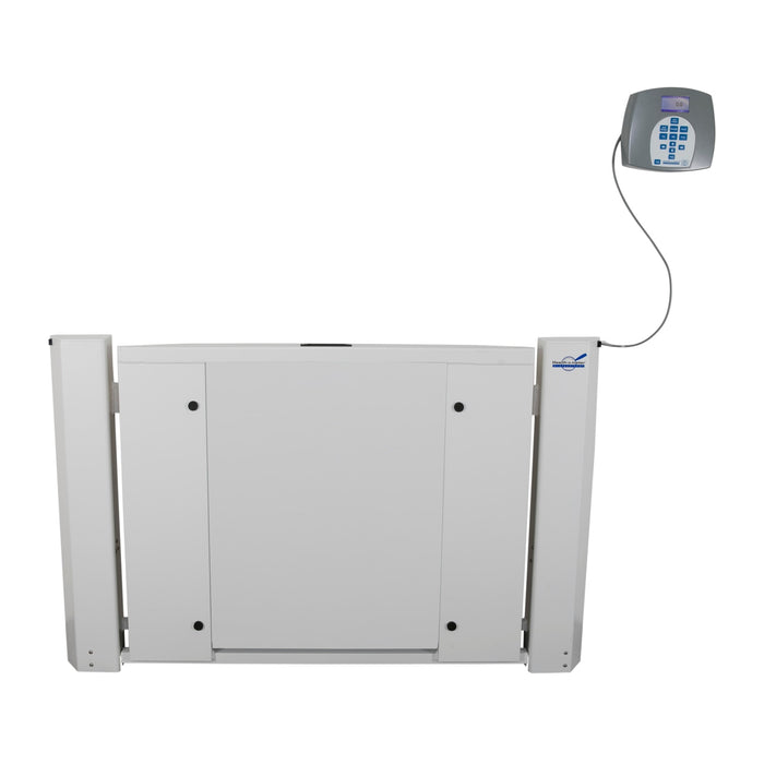 Antimicrobial Wall-Mounted Fold-Up Wheelchair Scale