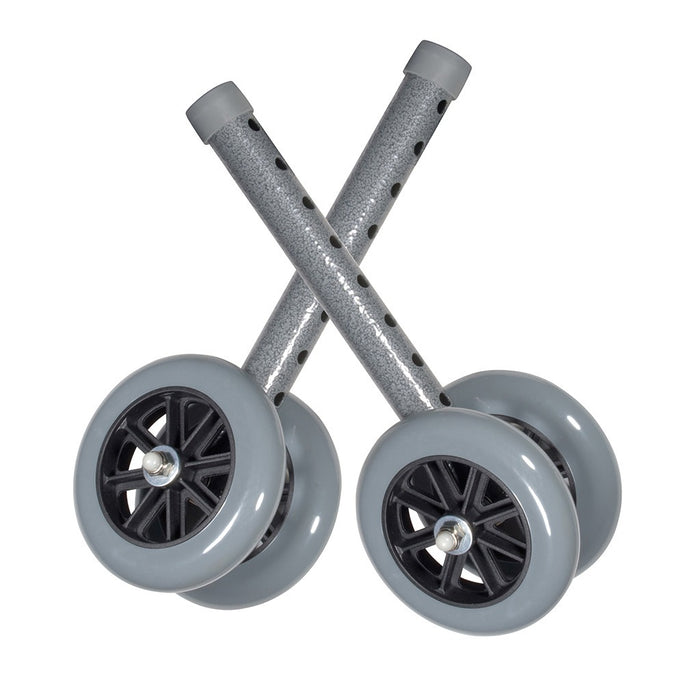 Heavy Duty Bariatric Walker Wheels, 5", 1 Pair