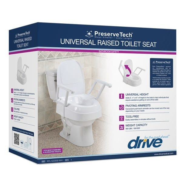 PreserveTech Universal Raised Toilet Seat