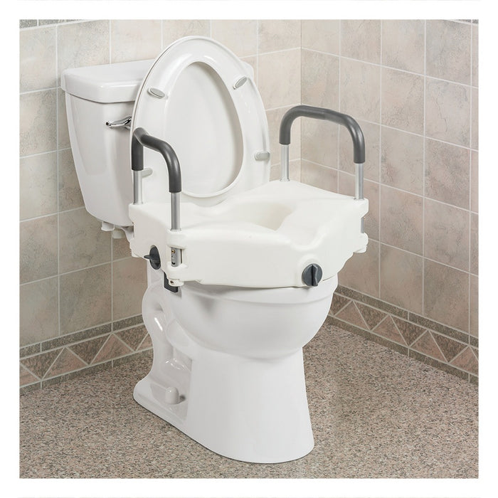 PreserveTech Secure Lock Raised Toilet Seat, 5" Height