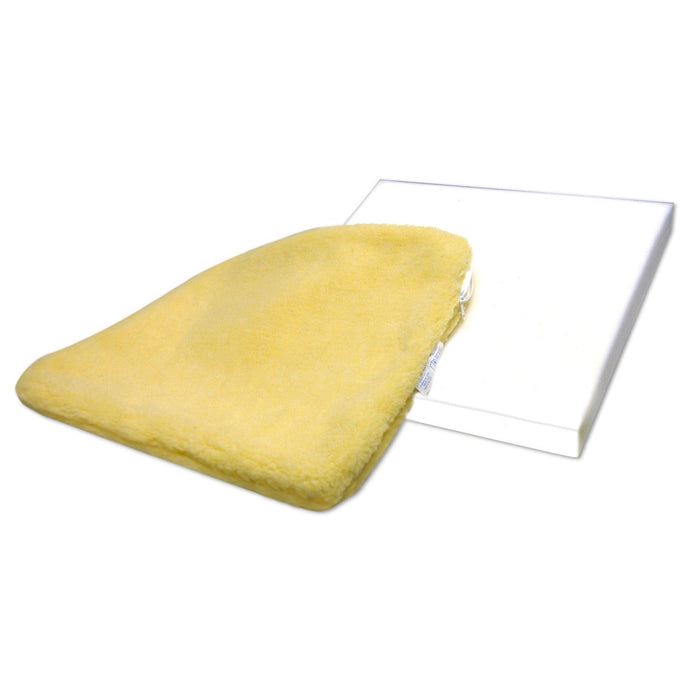 Solid Foam Cushion with Sheepskin Cover