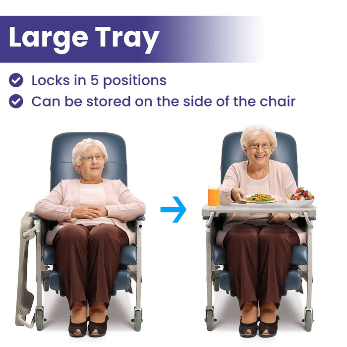 Bariatric Geri Chair Recliner with a Tray