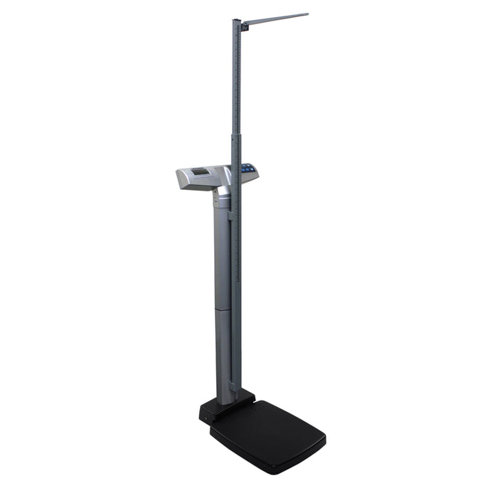 Digital Waist-High Scale with Height Rod & ADPT31 Adapter, 460 lb/209 kg