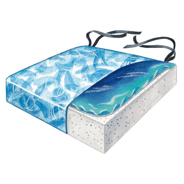 Sittin’ Pretty Bimini Blue Gel-Foam Vinyl Cushion