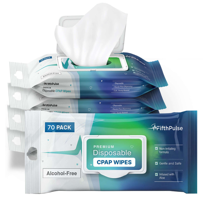 FifthPulse CPAP Mask Wipes - Disposable and Unscented CPAP Wipes
