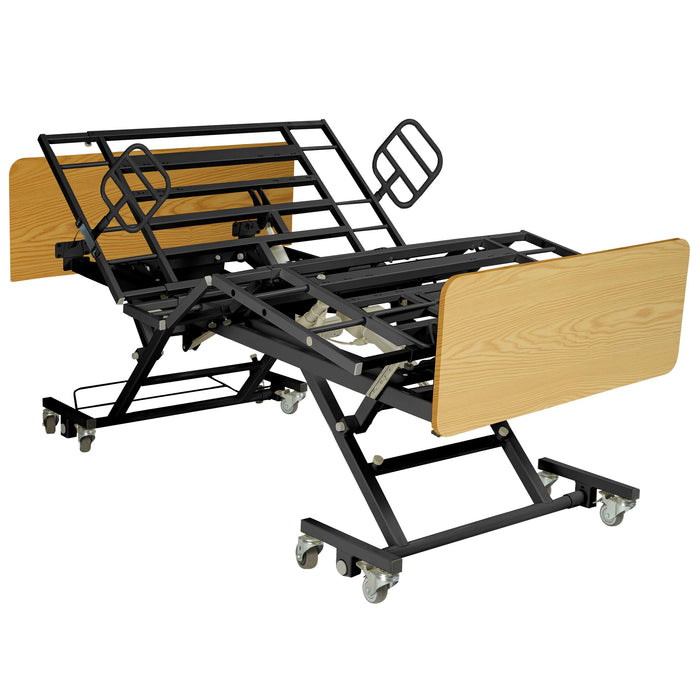 Bariatric Electric Hospital Bed Ultra Low Expandable Width and Height