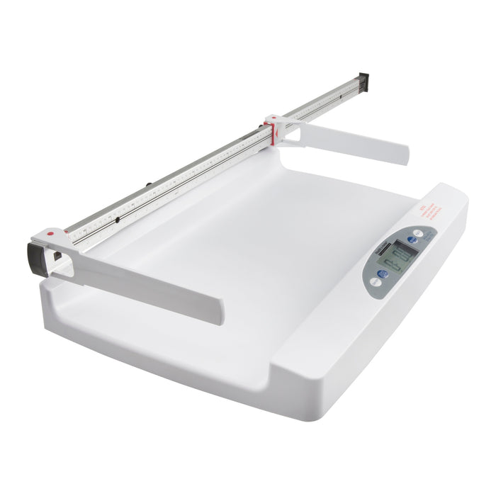 Digital Pediatric Tray Scale with Mechanical Height Rod & Rolling Cart