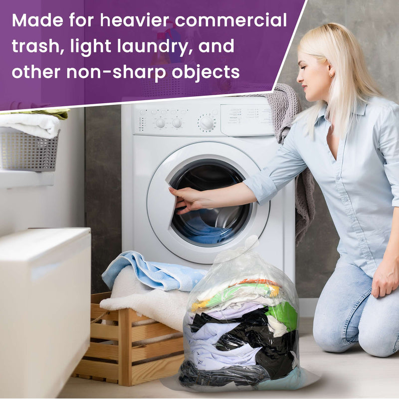 Large Trash Liners - 33 Gallon, 50 Count - 22 Micron