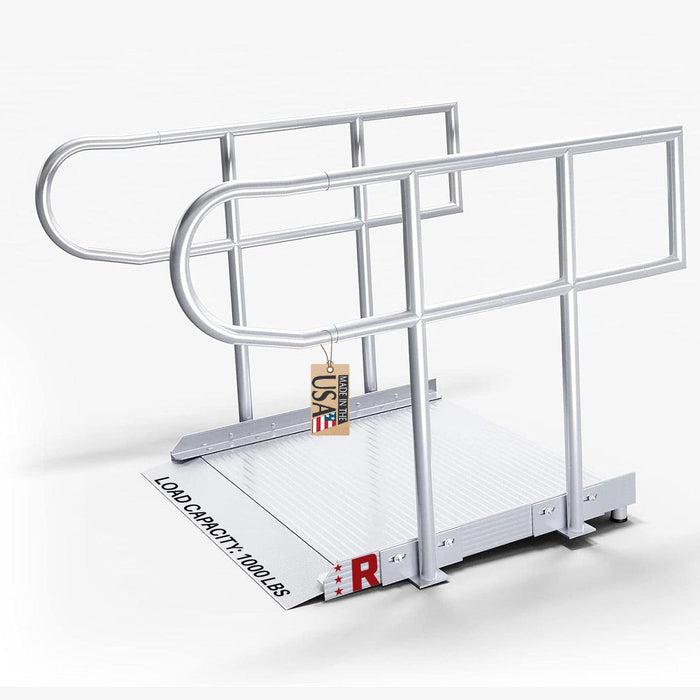 Empower Series Semi-Portable Butt Ramp with Legs and Handrails