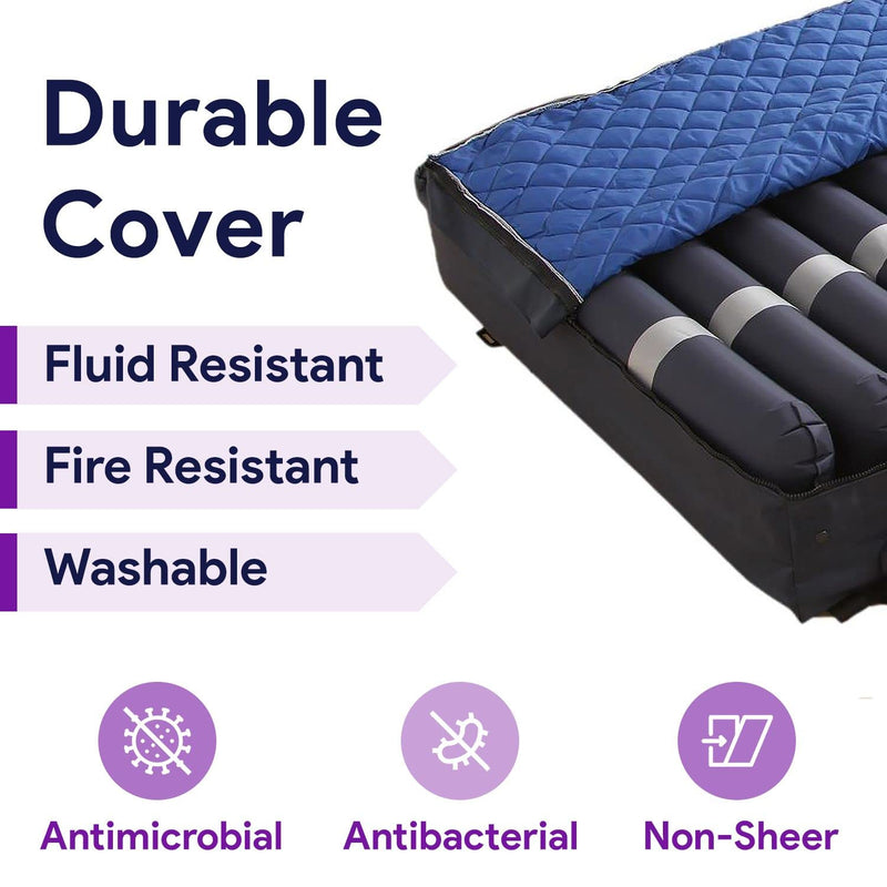 Low Air Loss Alternating Pressure Mattress With Rails