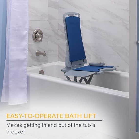 Whisper Ultra Quiet Bath Lift, Blue