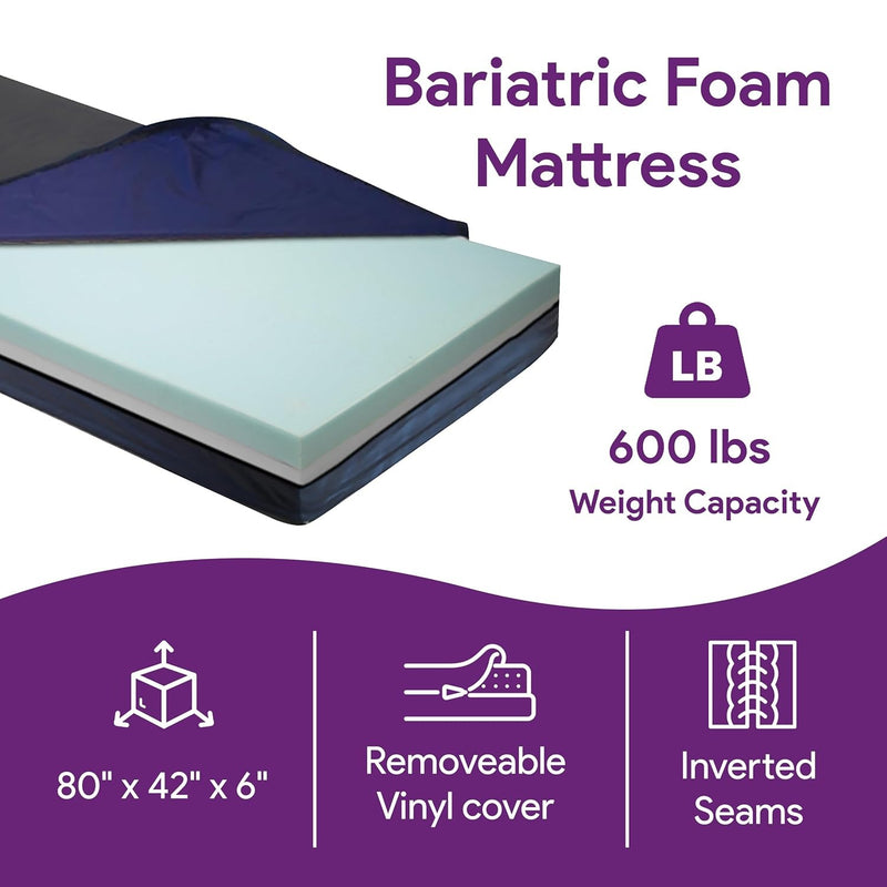 Cama de hospital bariátrica completamente eléctrica con rieles en T