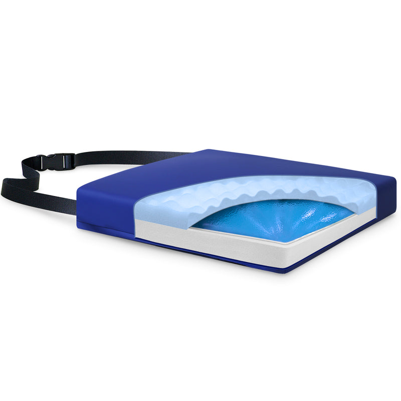 Convoluted Gel-Foam Wheelchair Cushion Egg Crate