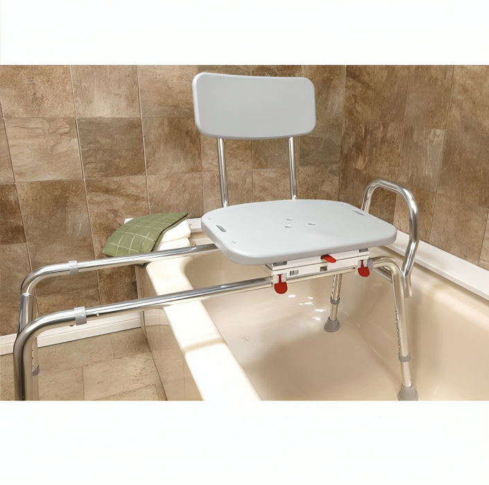 Sliding Transfer Bench with Swivel Seat
