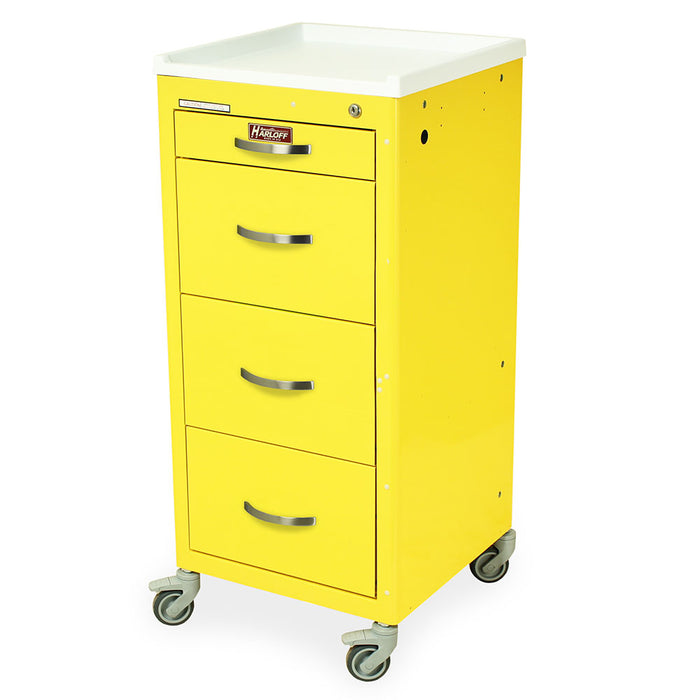 M-Series Tall Isolation Cart with Four Drawers & Key Lock