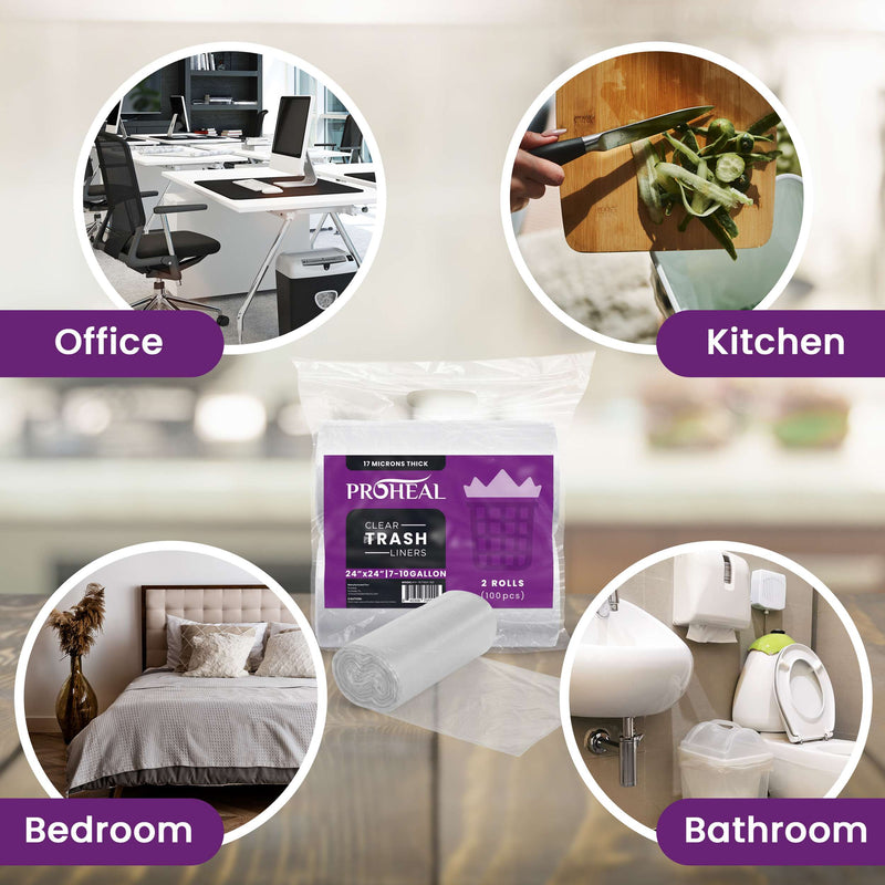 Large Trash Liners - 33 Gallon, 25 Count - 22 Micron