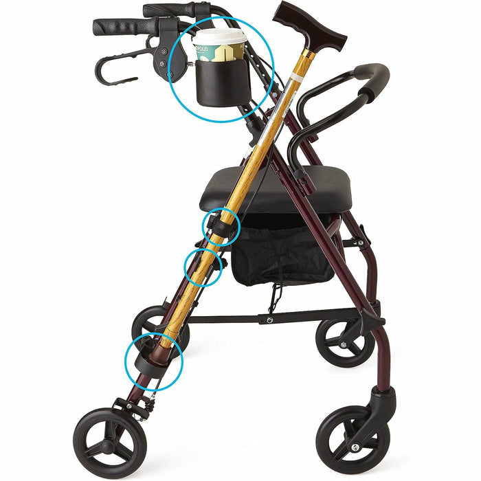 Cup and Cane Holder Combo Pack for Walker