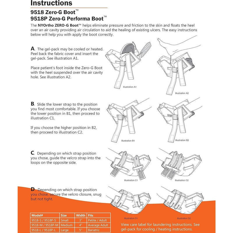 ZERO-G Performa GTO Boot Heel Protector Open-Bottom Cushion