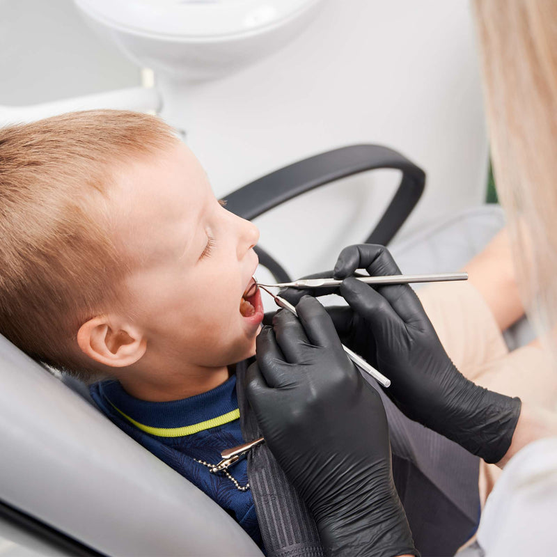 Medical Exam Black Nitrile Gloves Small 1000 Count - 10 Boxes of 100 Gloves