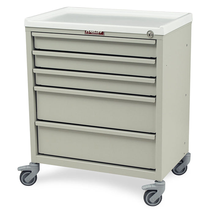 Economy Treatment Cart with Five Drawer & Key Lock