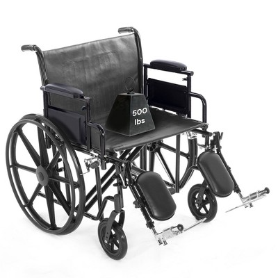 Bariatric Titus Wheelchair - Swing Away Foot Rests