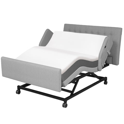 Home Style Electric Hospital Bed with 8” Gel Memory Foam Mattress