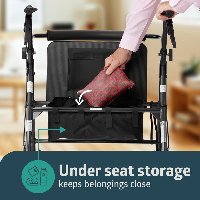 Bariatric Rollator Heavy Duty  Under Seat