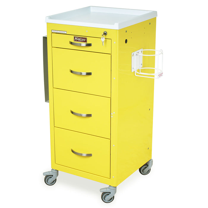 M-Series Tall PPE Isolation Cart with Four Drawers & Key Lock