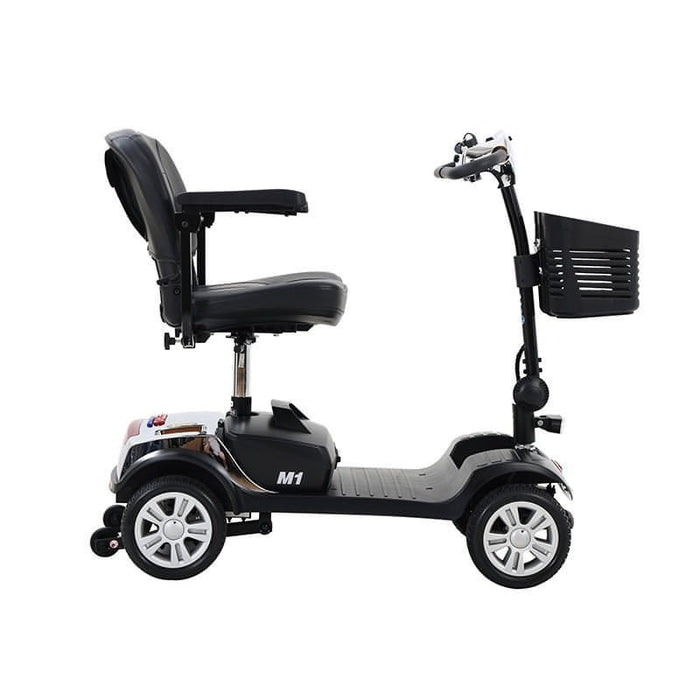 M1 Portable 4-Wheel Travel Mobility Scooter - Chrome Limited Edition