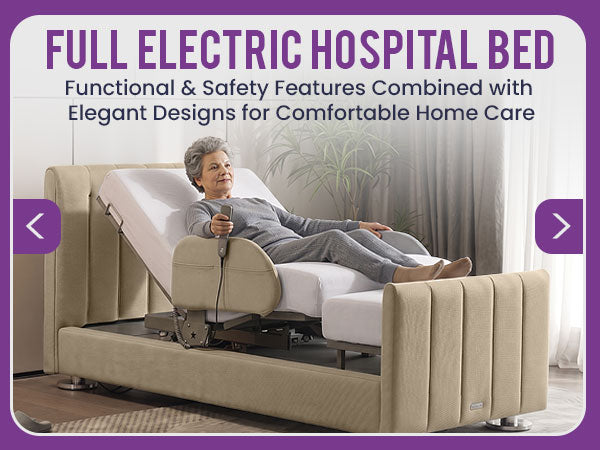 Rotating Hospital Bed, Full Electric Sit To Stand Lift Medical Bed