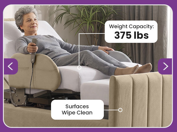 Rotating Hospital Bed, Full Electric Sit To Stand Lift Medical Bed